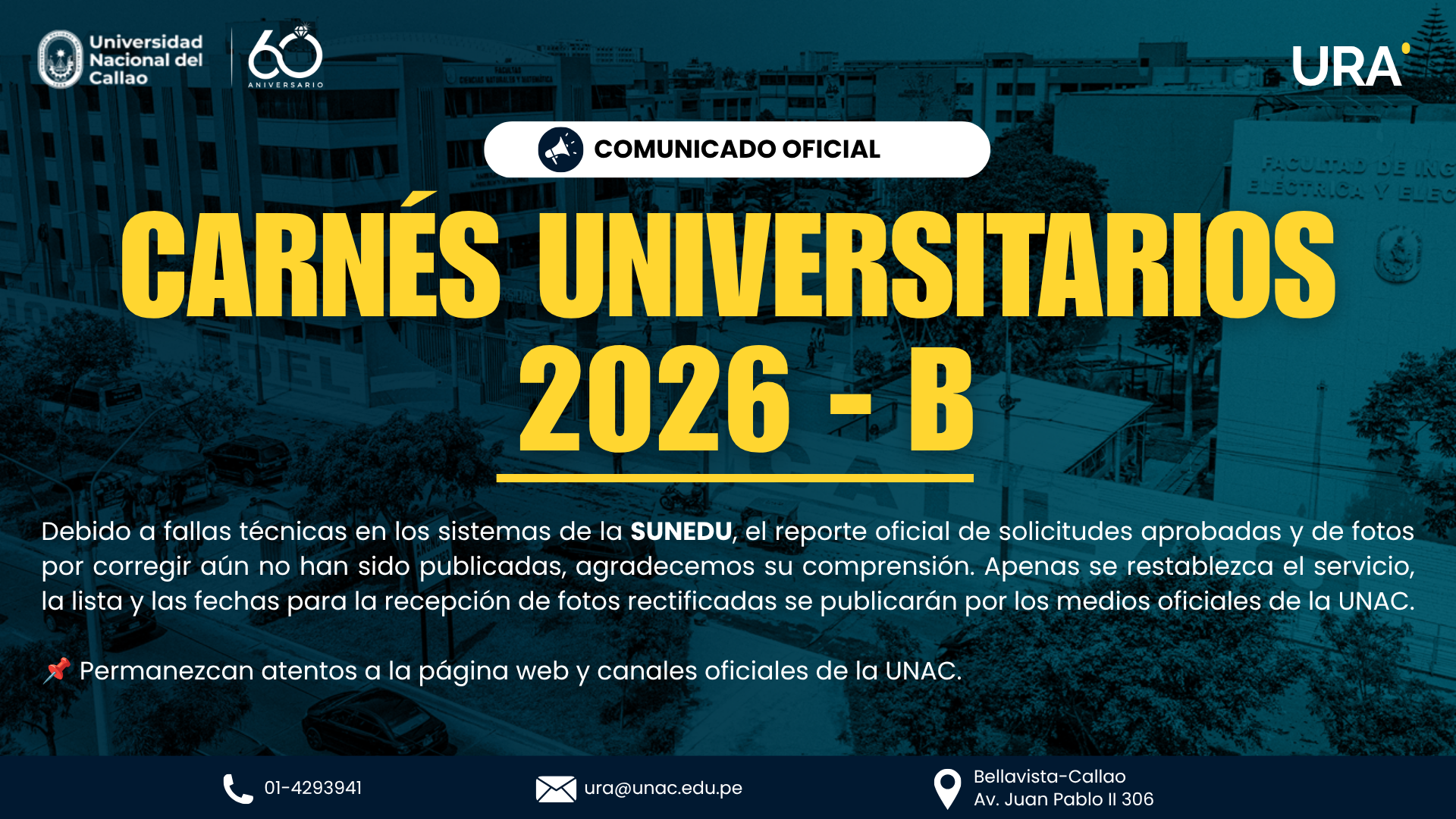 Comunicado Carnés Universitarios 2026-B